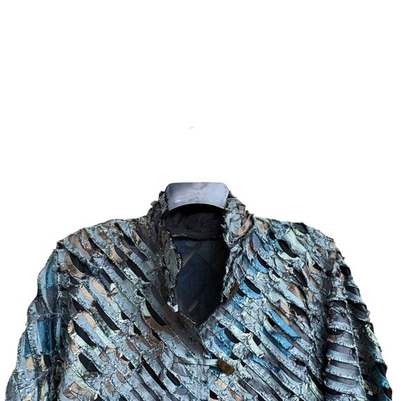 Vintage Tim Harding Art to Wear Layered Indian Silk Jacket - Picture 3 of 8